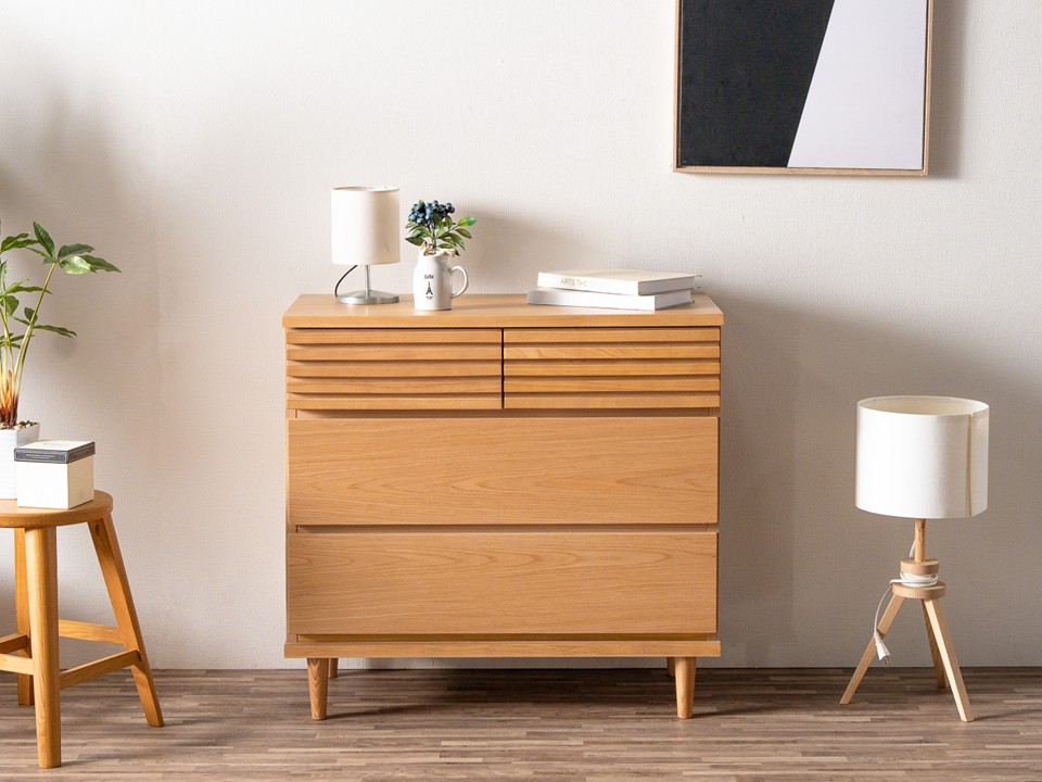 送料無料／ ローチェスト クローゼット・収納家具 整理タンス