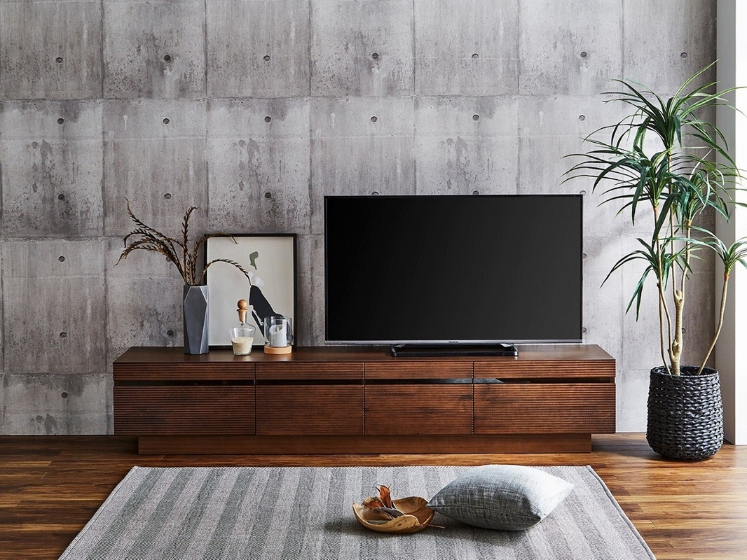 送料無料】 210cm 大型テレビ台 ローボード 扉付き テレビボード 大型