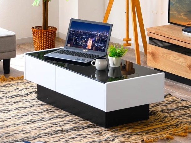 J171 直接引取限定 ガラス ローテーブル 座卓 厚み10mm 強化ガラス