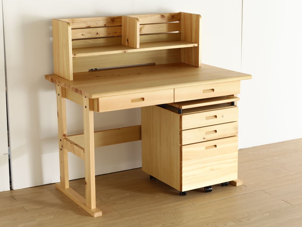 ファイン110 デスクセット 学習机 ブラックアッシュ材 | 店舗,有限会社