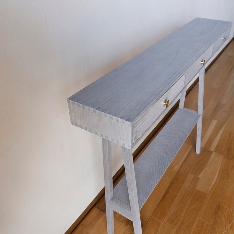 大川家具】≪受注生産≫コンソールテーブル 75/110cm幅 ミドル/ハイ