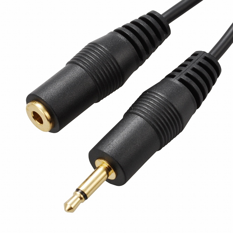 イヤホン延長コード φ3.5モノラルプラグ／φ3.5モノラルジャック 3m