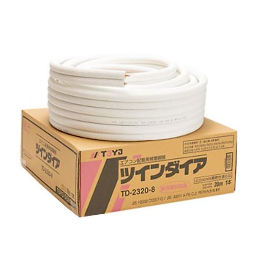 TOYO 被覆銅管コイル ツインダイア 6×9mm 長さ20m｜TD-2320-8 20-1346