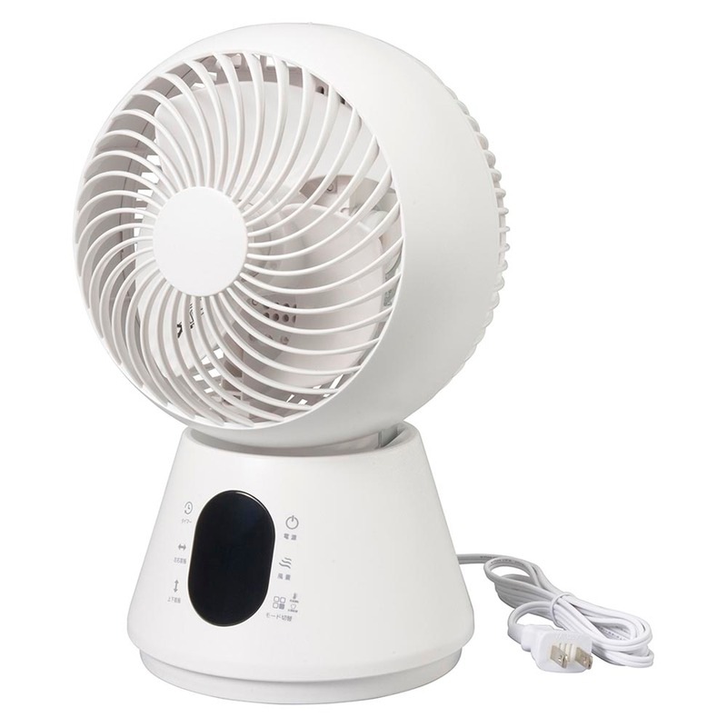 3Dサーキュレーター 静音DCモーター 20畳まで｜FF-KT2513DC-W 08-1702