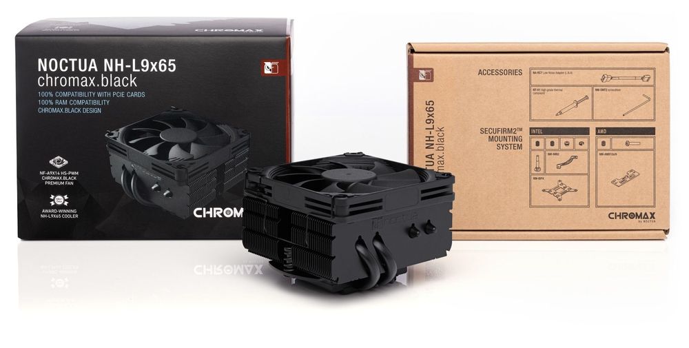 取寄せ商品：納期要確認】 Noctua NH-L9x65 chromax.black | PCパーツ