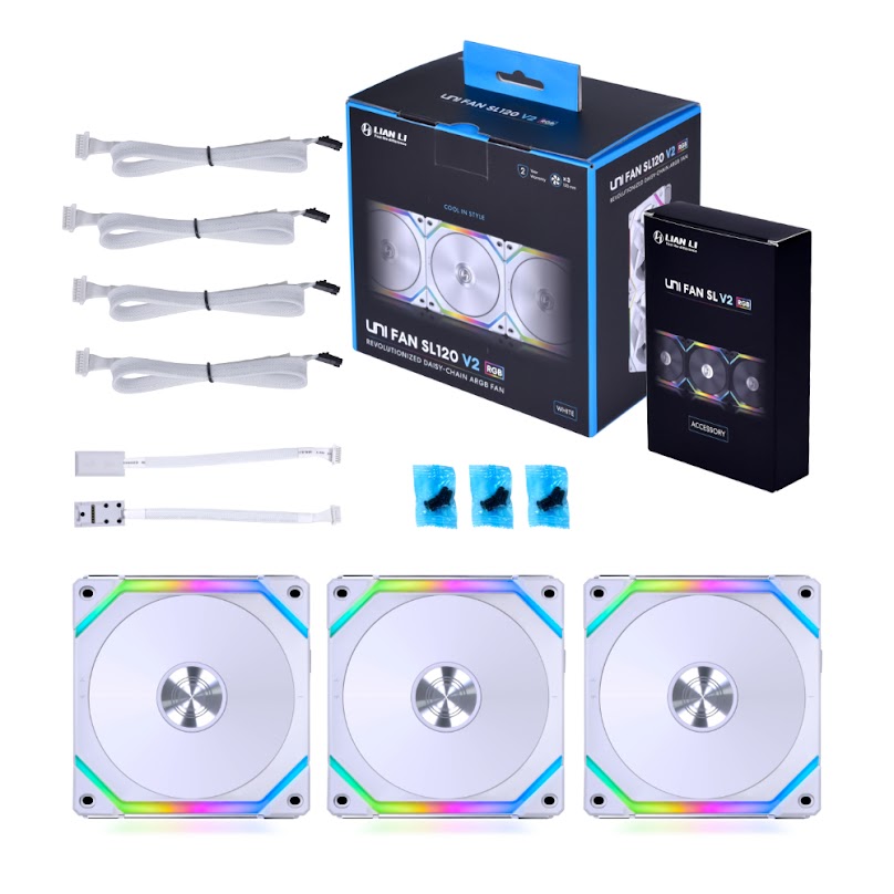 Lian Li UNI FAN SL120 V2 WT 3Pack | PCパーツ,ファン類,12cmファン