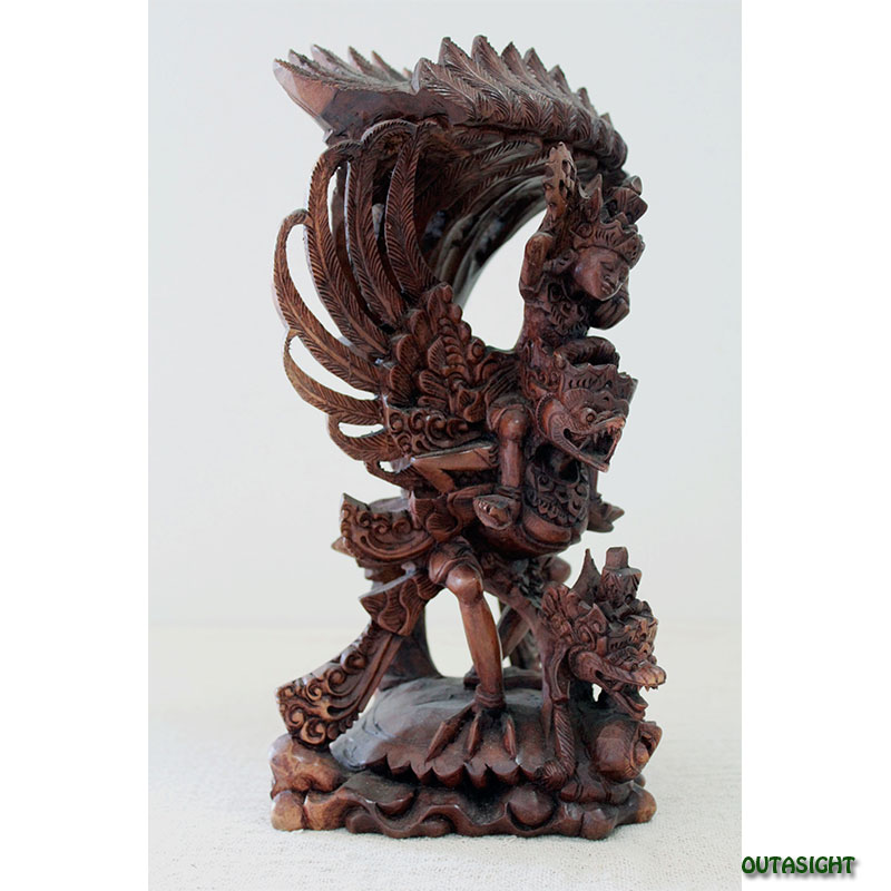 木彫り ガルーダ バリ島 インドネシア INNS-40 | Statue/彫像/金属像
