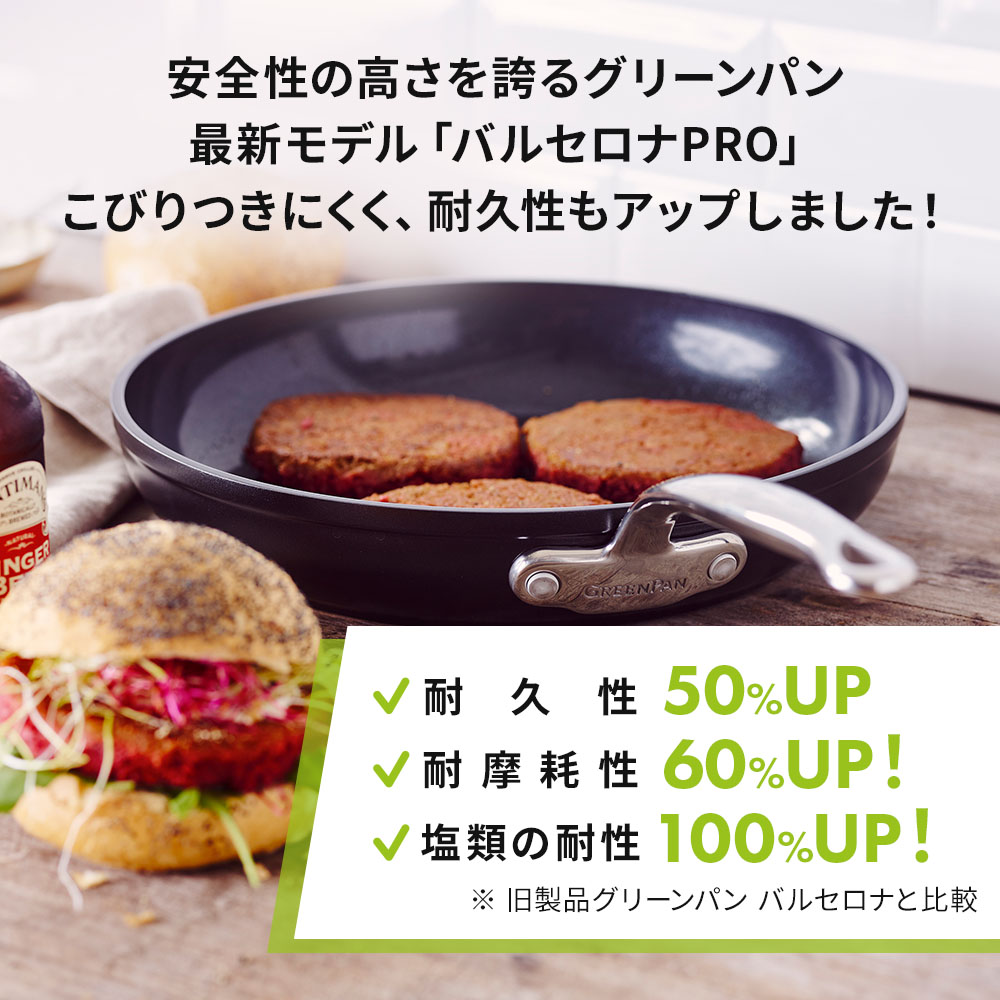 グリーンパン バルセロナPRO エッグパン｜フライパン｜健康通販