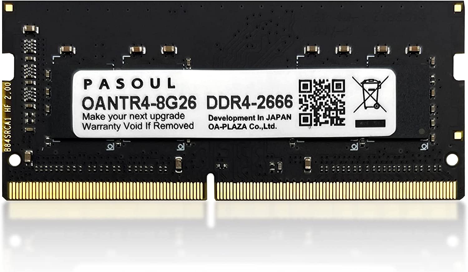 PASOUL ノートPC用メモリ DDR4-2666(PC4-21300) RAM 8GB SODIMM 260Pin