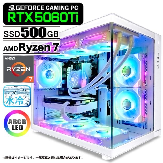 ゲーミングPC デスクトップパソコン 海景房 GMQ360 ホワイト GeForce