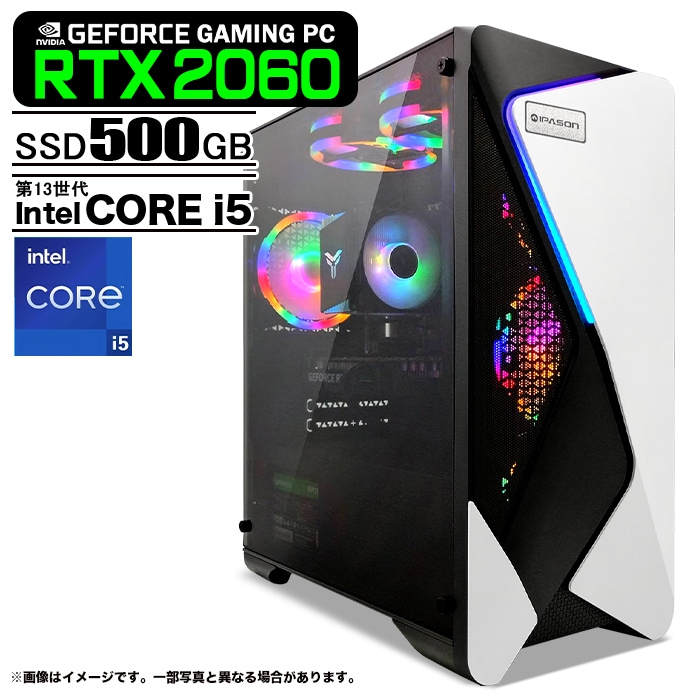 白ゲーミングPC i7 4770/GTX1060/Office2021 白ゲーミングPC i7