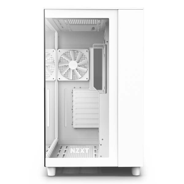 NZXT H9 Flow White 2層構造ミドルタワーPCケース ホワイト｜CM-H91FW