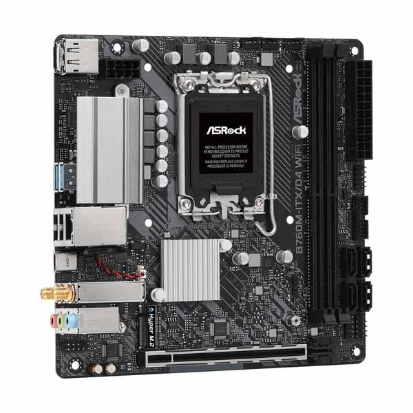 ASRock B760M-ITX/D4 WiFi 第13世代および第12世代 Intel Core