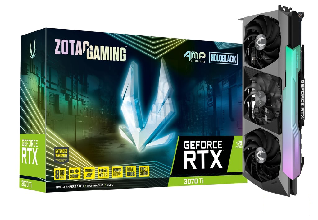 ZOTAC GAMING GeForce RTX 3070 Ti AMP Extreme Holo グラフィック