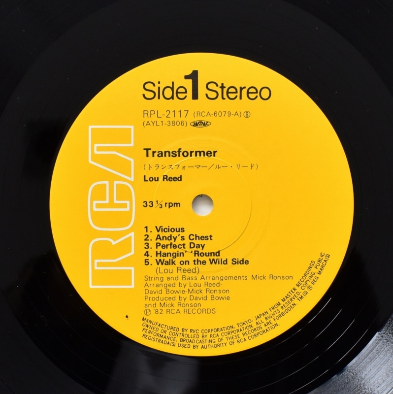 Lou Reed - Transformer [LP]美品｜ROCK,ART ROCK｜Paddy Field
