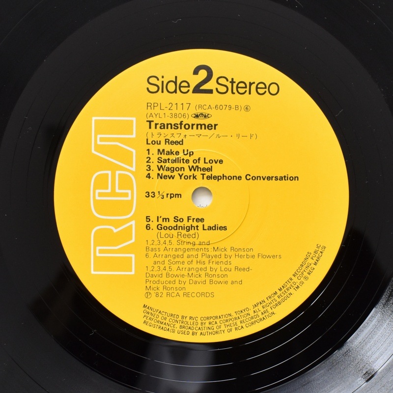 Lou Reed - Transformer [LP]美品｜ROCK,ART ROCK｜Paddy Field