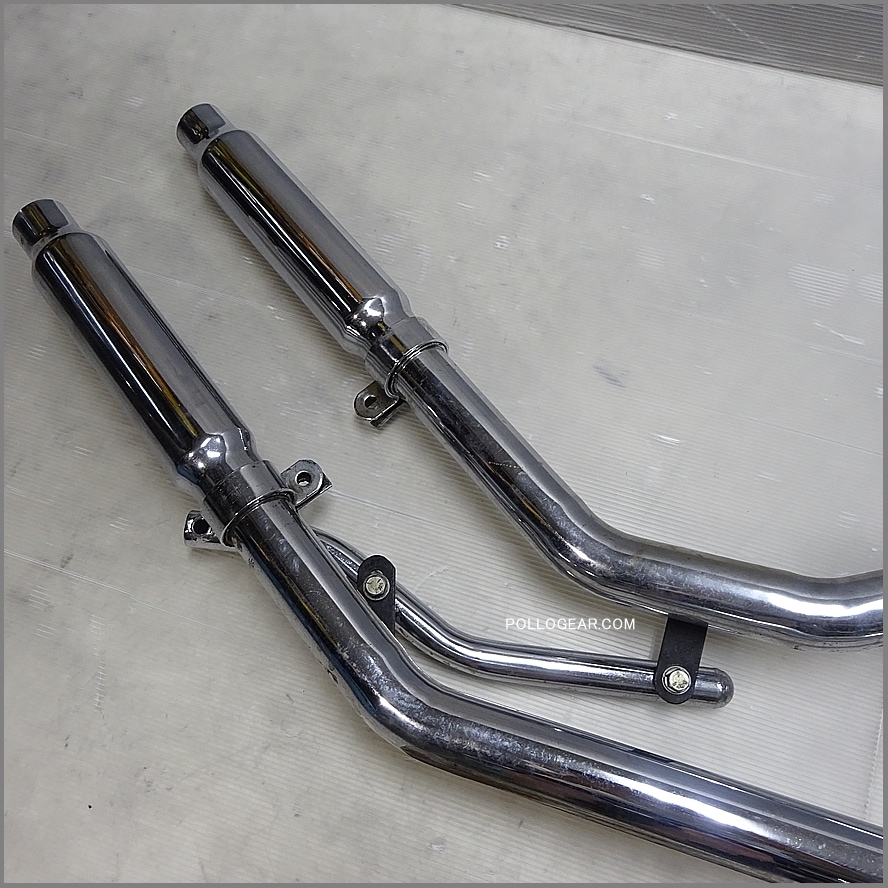 ハーレーダビッドソン　マフラー　ショベル 1970～1983 ショベルヘッドフルエキゾースト・マフラー ブラック