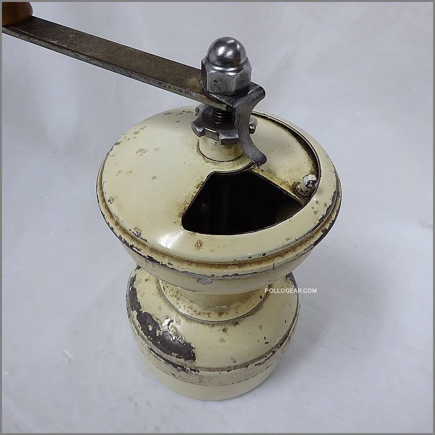 フランス　アンティーク　プジョー　コーヒーミル　アイボリー　グラインダー　メタル アンティーク フランス PEUGEOT/プジョー コーヒーミル アイボリー