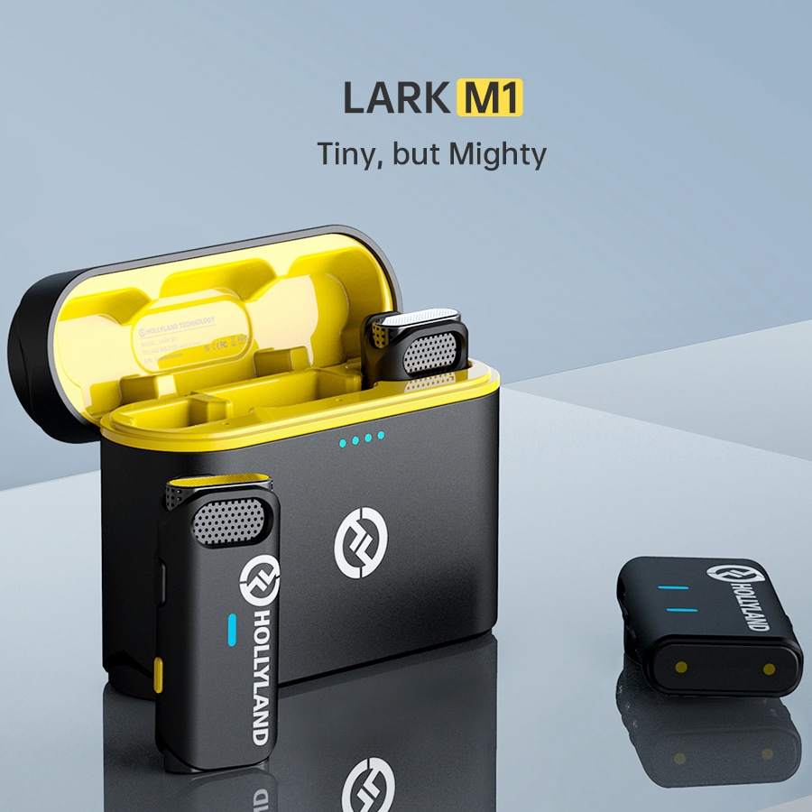 Hollyland LARK M1 Duo black ワイヤレスマイクロホンシステム（ケース