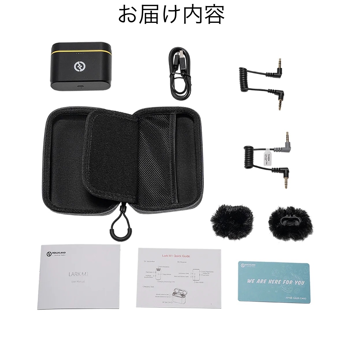 Hollyland LARK M1 Duo black ワイヤレスマイクロホンシステム（ケース