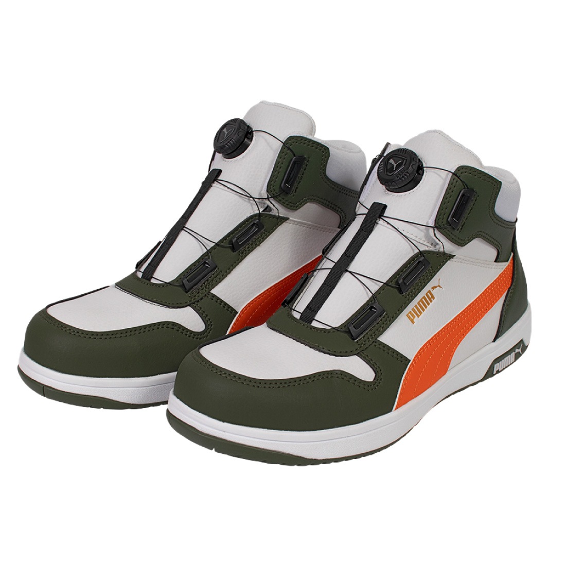 即配】安全靴 PUMA SAFETY フロントコート ディスク ミッド