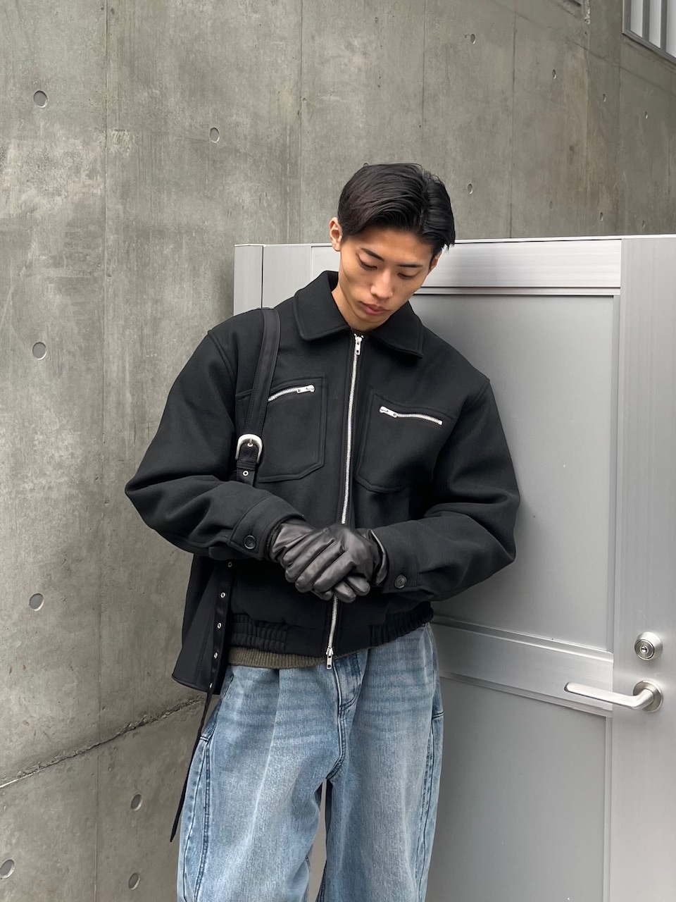 東京店WEB限定【Chikashitsu +】clear wool blouson (3color) | OUR