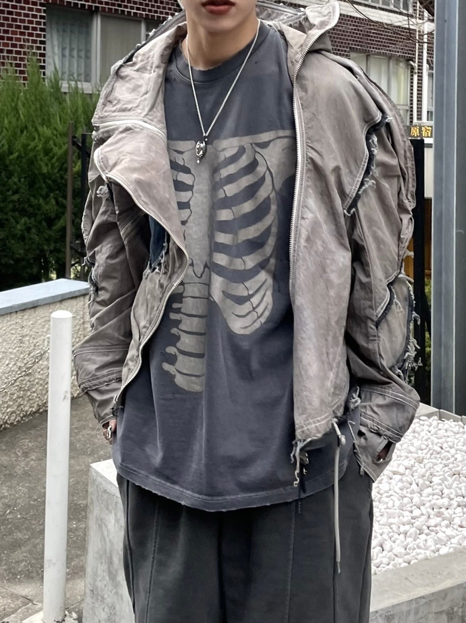 Never mind the XU】skeleton tee / 【ネバーマインドザエックスユー