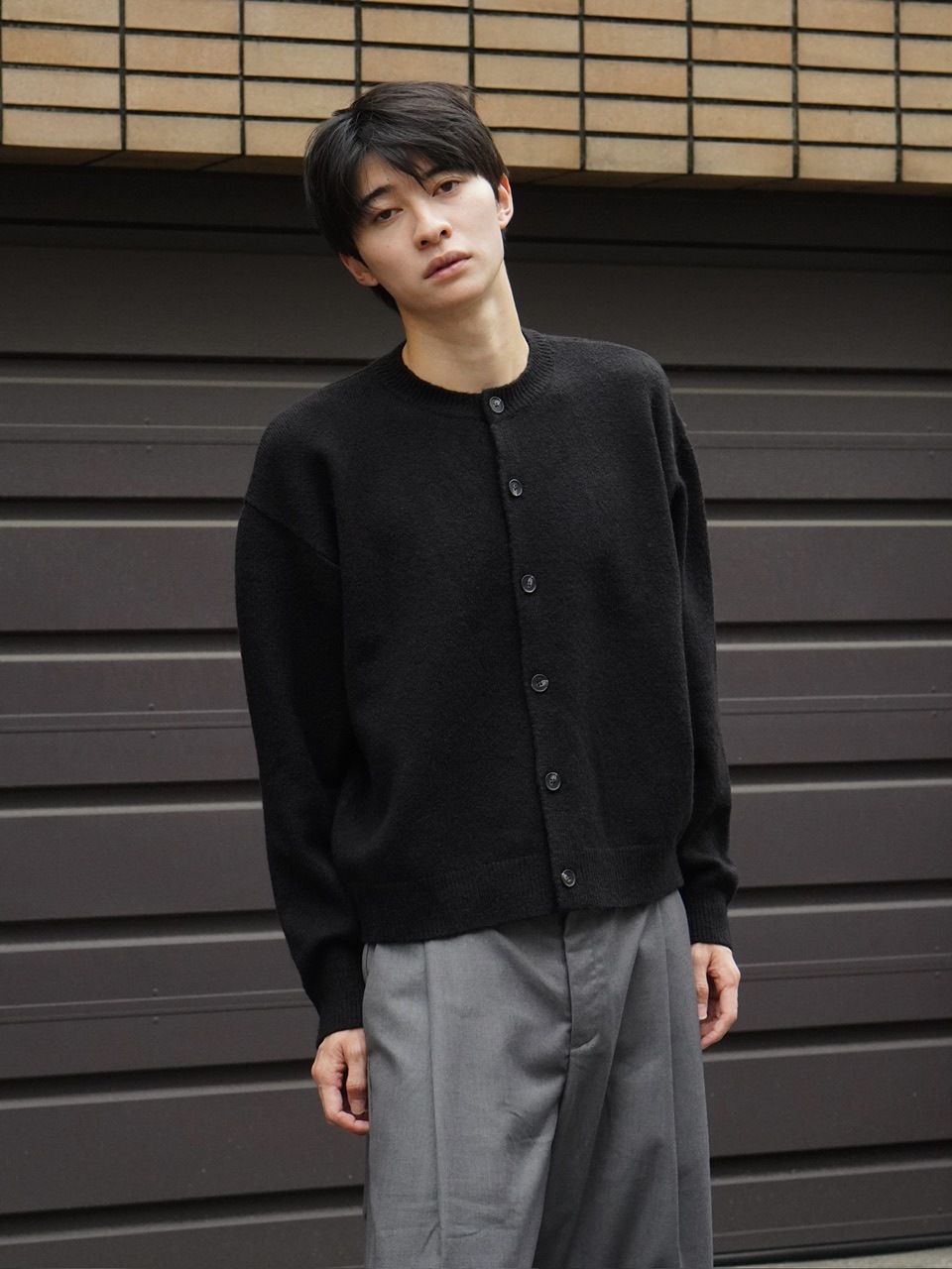 東京店WEB限定受注制【Chikashitsu +】soft touch crew neck knit