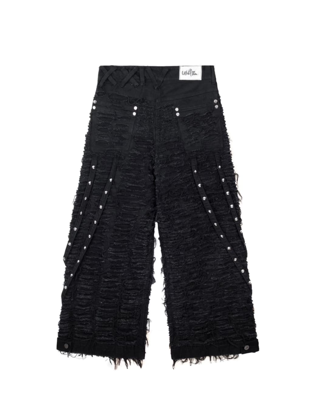 UNIZ】White Eyes Pants / 【ユニズ】ホワイトアイズダメージワイド