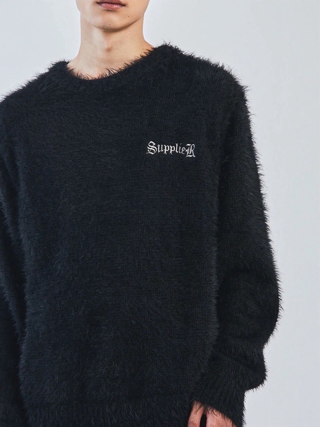 SUPPLIER】Cross Shaggy Knit / 【サプライヤー】クロスロゴシャギー
