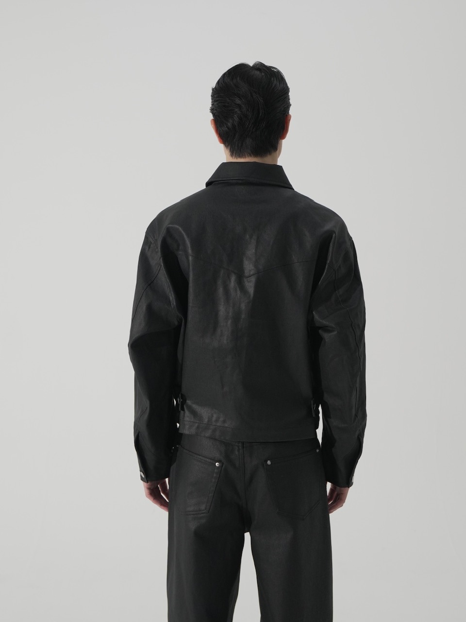 CS】coated denim jacket (black) | OUR BRAND,Chikashitsu +,CS