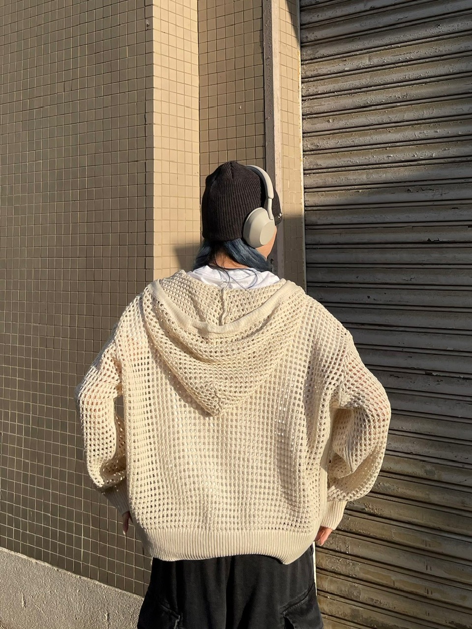 受注制【Chikashitsu +】mesh zip hoodie (5color) / 【チカシツプラス