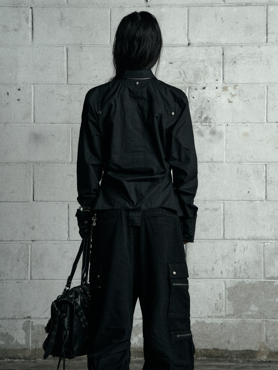 Rosen Kreuz】BACK CROSS CROPPED SHIRT | OUR BRAND,Rosen Kreuz