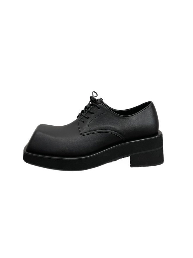 受注制【Chikashitsu +】square toe derby shoes | OUR BRAND