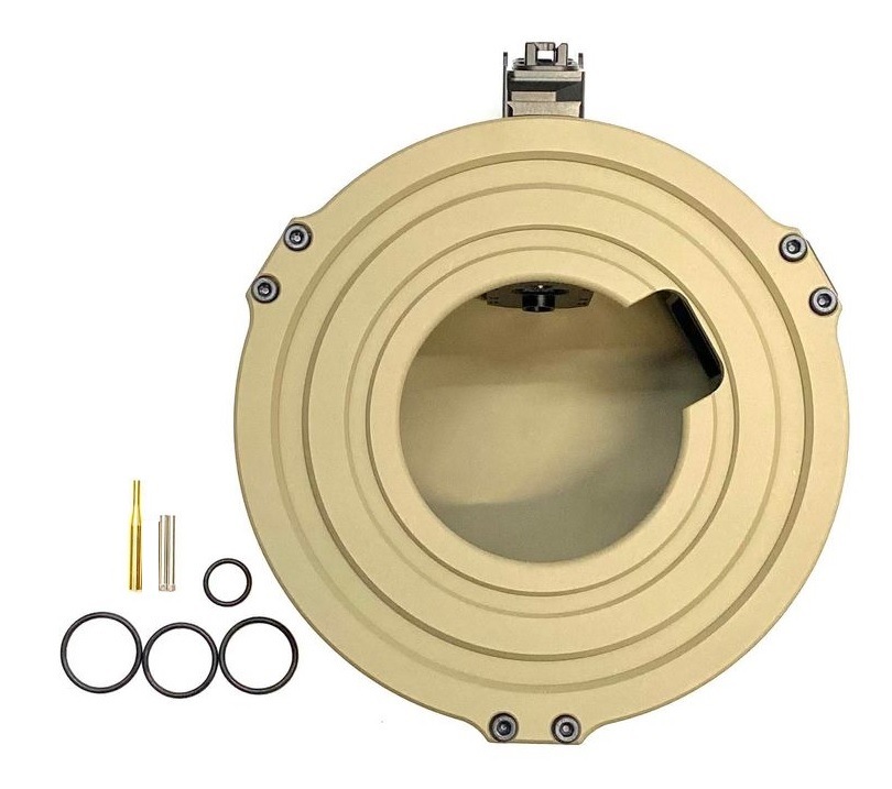 ITP Airsoft マルイ/サイガ12SBS ドラムマガジンキット-FDE/Cerakote