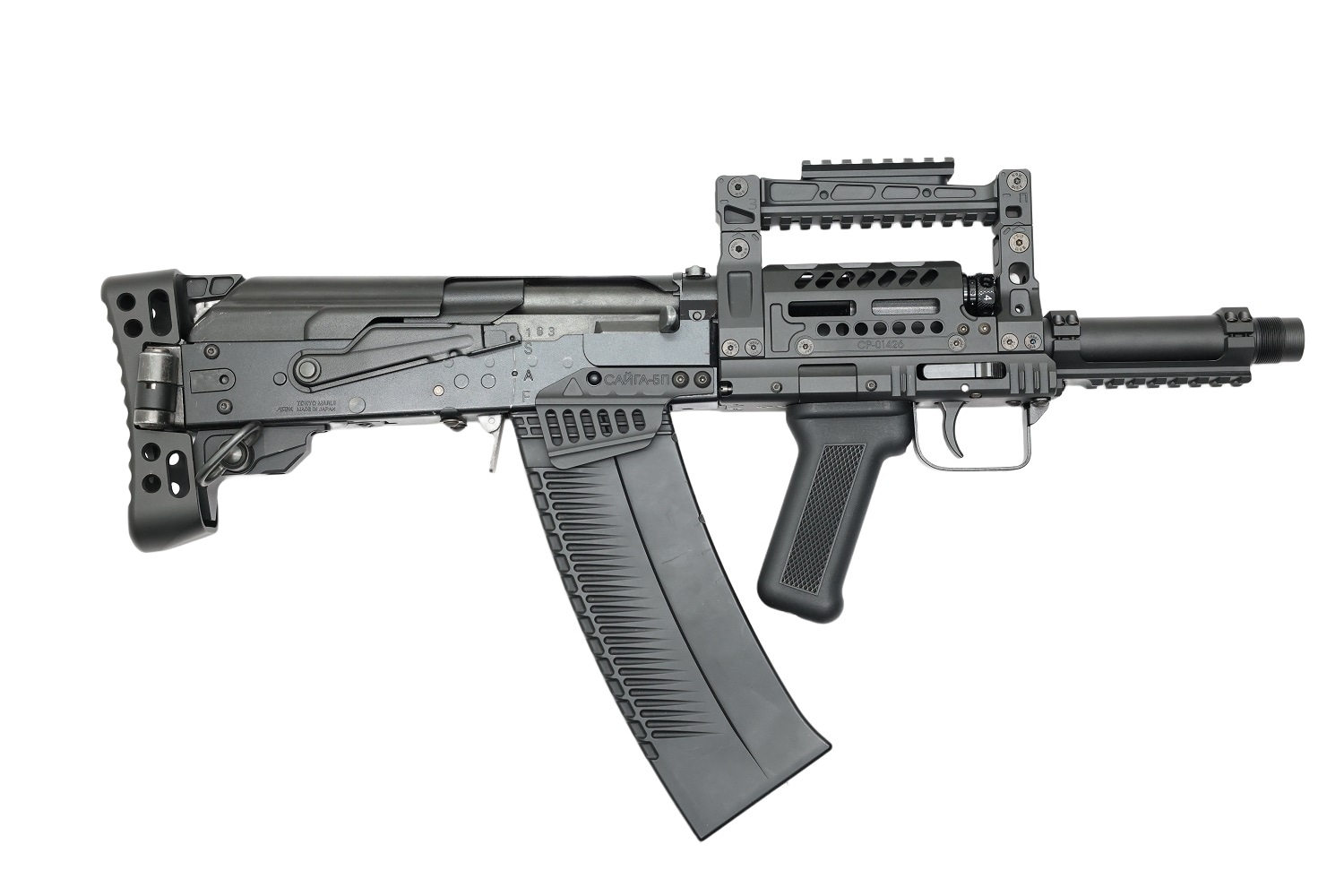 ITP マルイ/SAIGA12SBS用エクステンションバレル/アルミCNC (23mm正