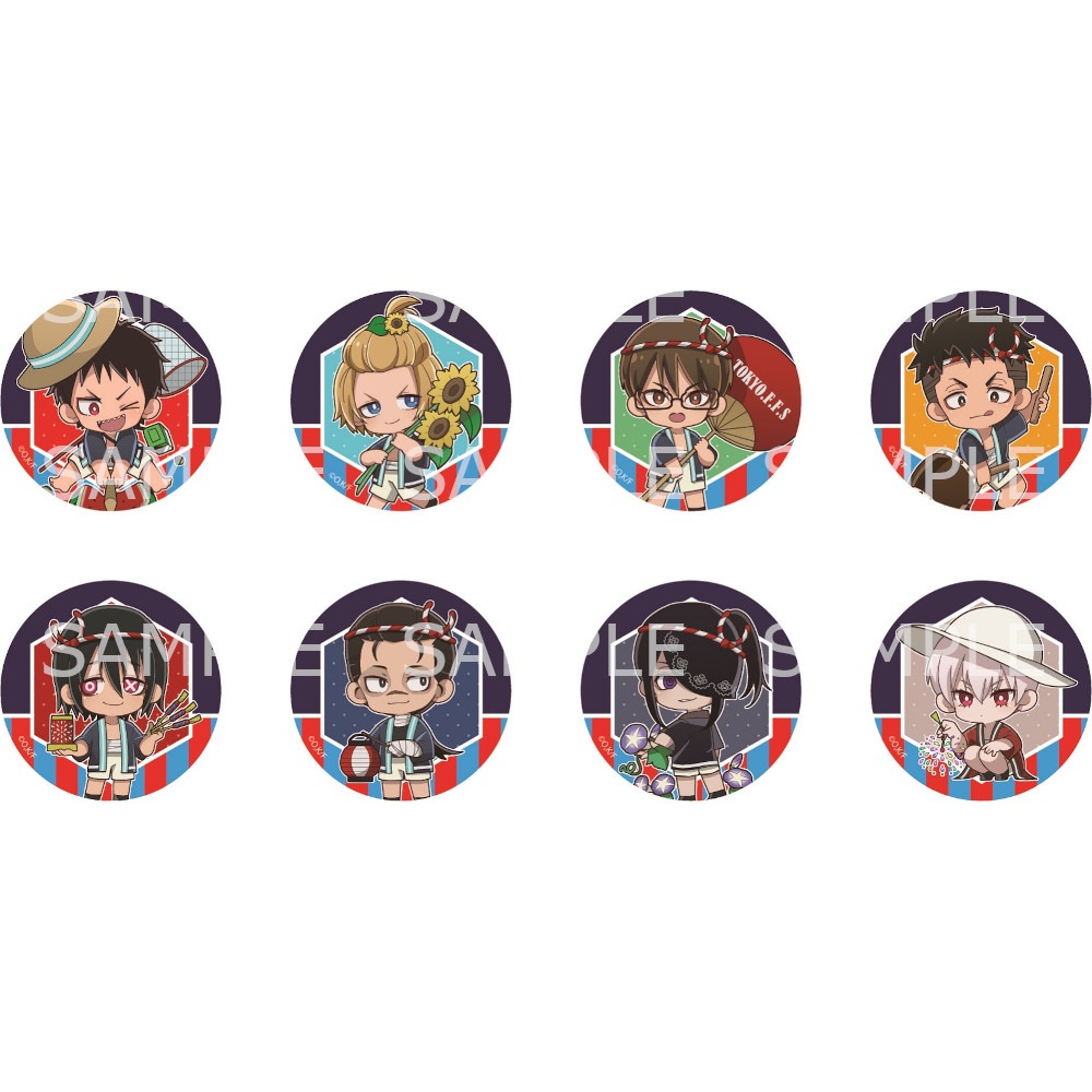 TVアニメ｢炎炎ﾉ消防隊｣ 缶バッジ 夏休みVer. ※ブラインド販売 グッズ