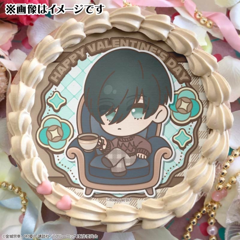 バレンタインプリケーキ2025（糸師 凛）【特典缶バッジ付き】[ブルー