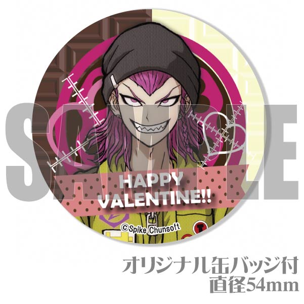 ダンガンロンパ プリロール 缶バッジ クリスマス 左右田 バレンタイン