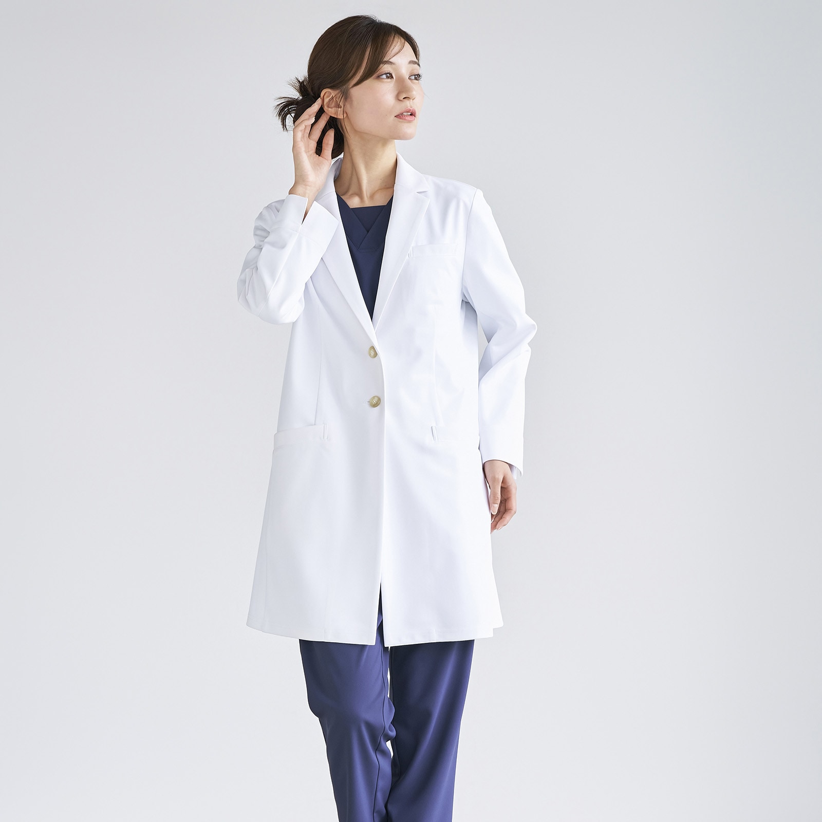 レディスショートコート[ホワイト]