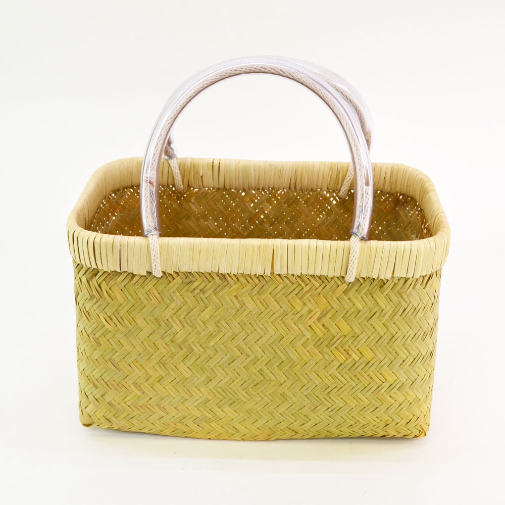 国産 青竹 市場籠 SS 大分県産 買出しかご 竹籠 日本製