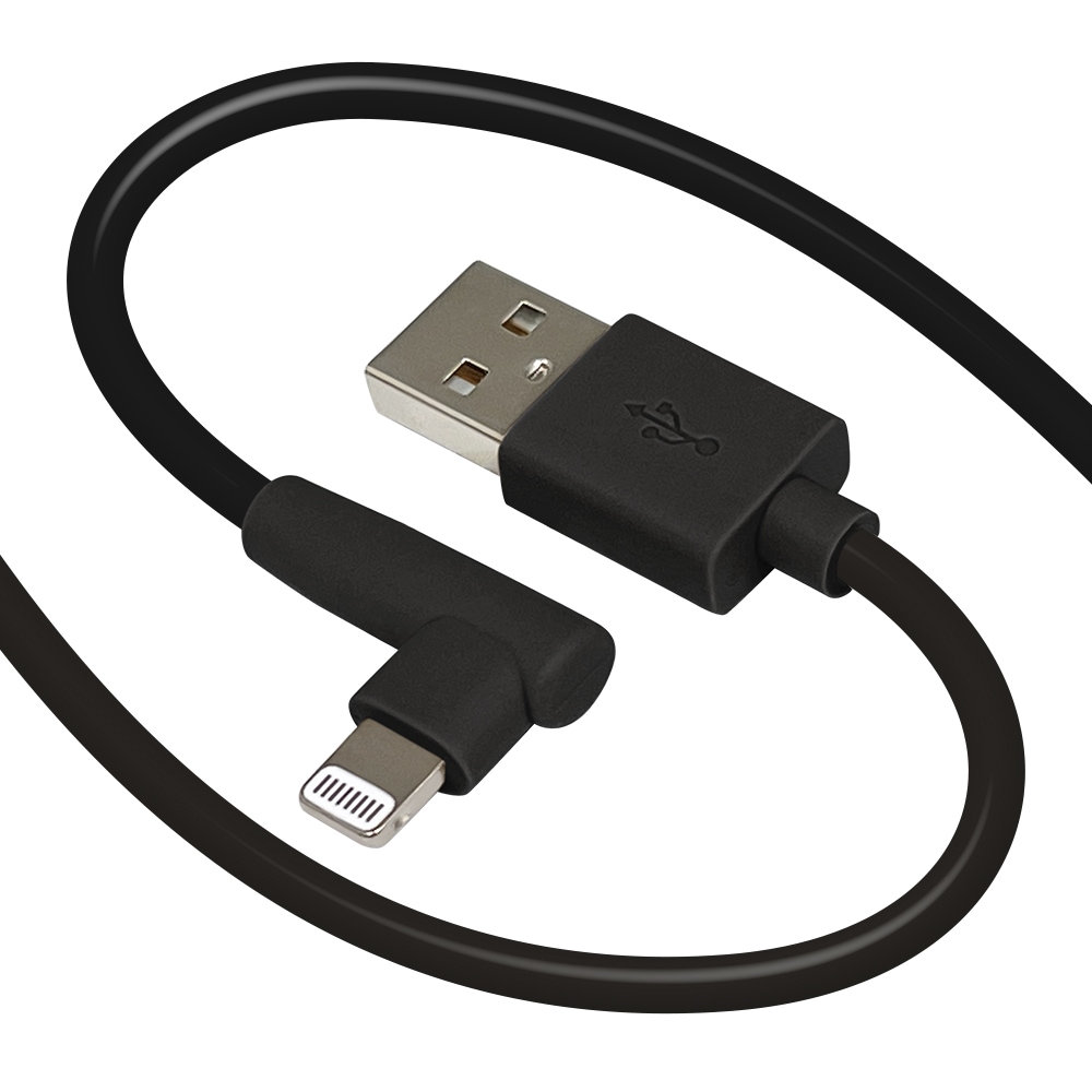 iPhone iPod iPad MFi認証 L字ライトニングケーブル やわらかい から