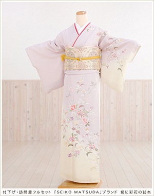 母親 訪問着 レンタル 着物 フルセット 正絹 ブランド 七五三 卒業式