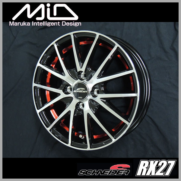 送料無料・アルミホイール4本 14inch 4.5J +45（4穴PCD100） □軽