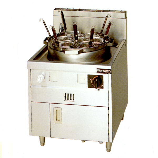マルゼン ラーメン釜(ゆで麺機)[ゆでカゴ7つ] 幅650×奥行750×高さ720(+
