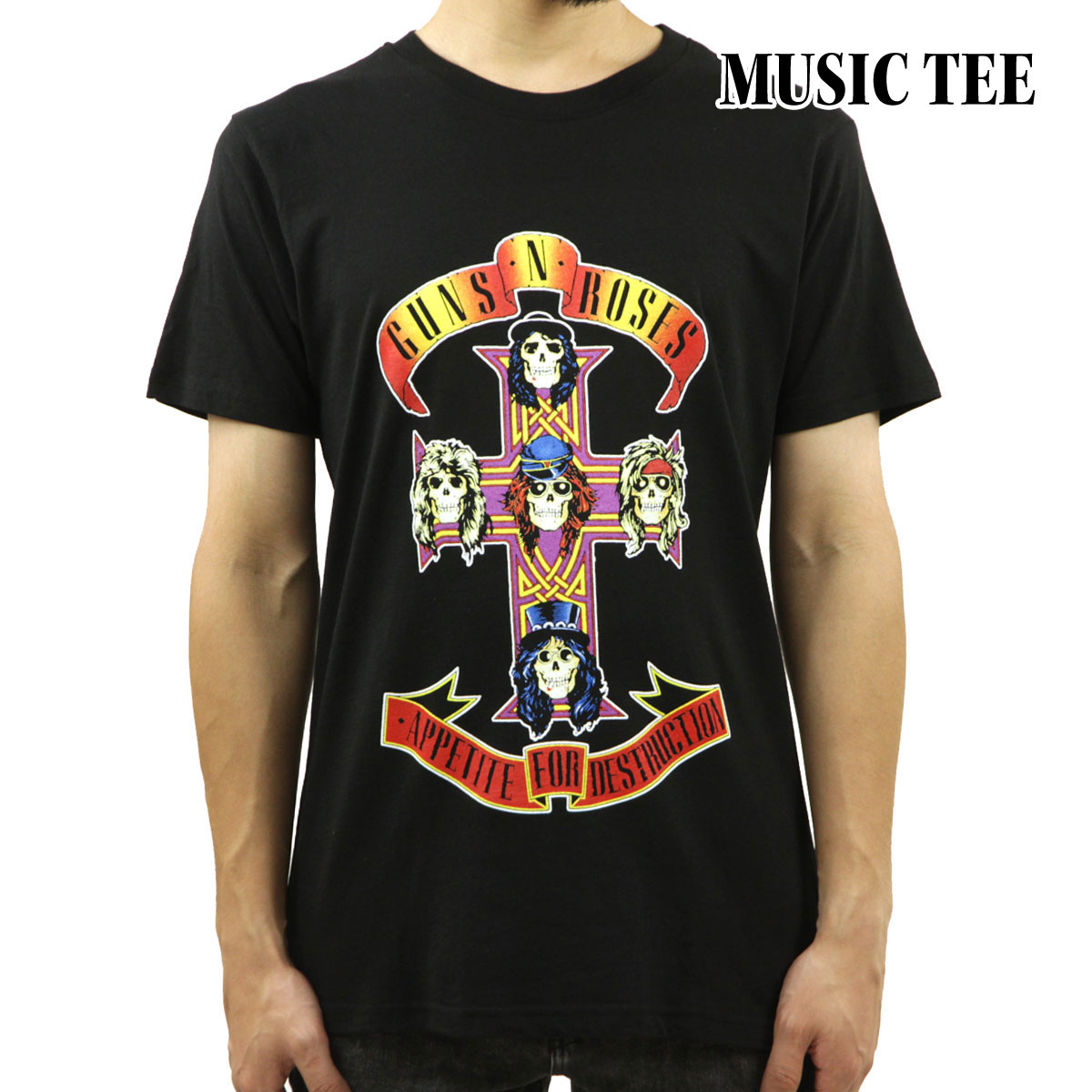 ミュージックティ メンズ バンドTシャツ 正規品 MUSIC TEE ロックT