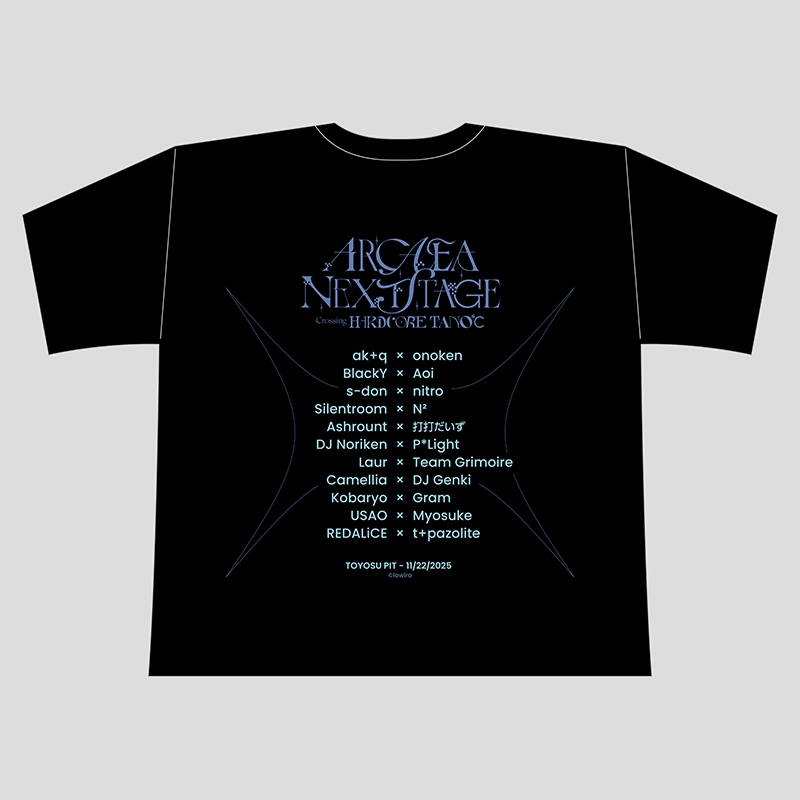 Arcaea Next Stage - 公式Tシャツ | RHYTHM GAME,Arcaea | TANO*C STORE