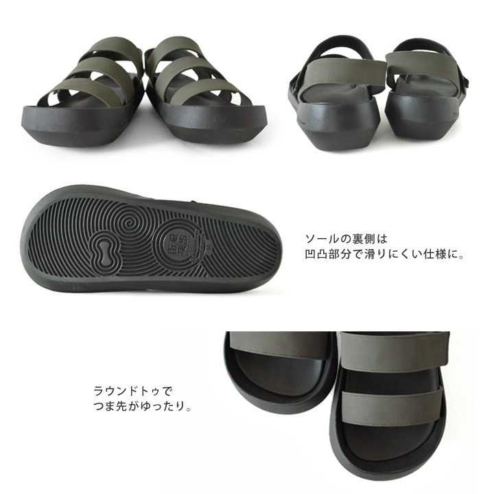 リゲッタカヌー RegettaCanoe CJEW-7604 メンズ 軽量サンダル バック