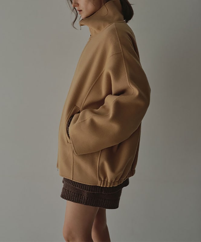 メルトンスタンドネックリバーブルゾン | OUTER,コート | ROOM903 online