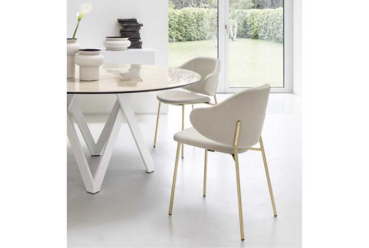 ダイニングチェア Calligaris(カリガリス) HOLLY(ホリー) メタルレッグ